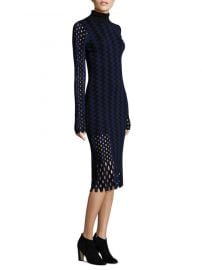 Diane von Furstenberg - Long-Sleeve Wool Bodycon Midi Knit Dress at Saks Fifth Avenue